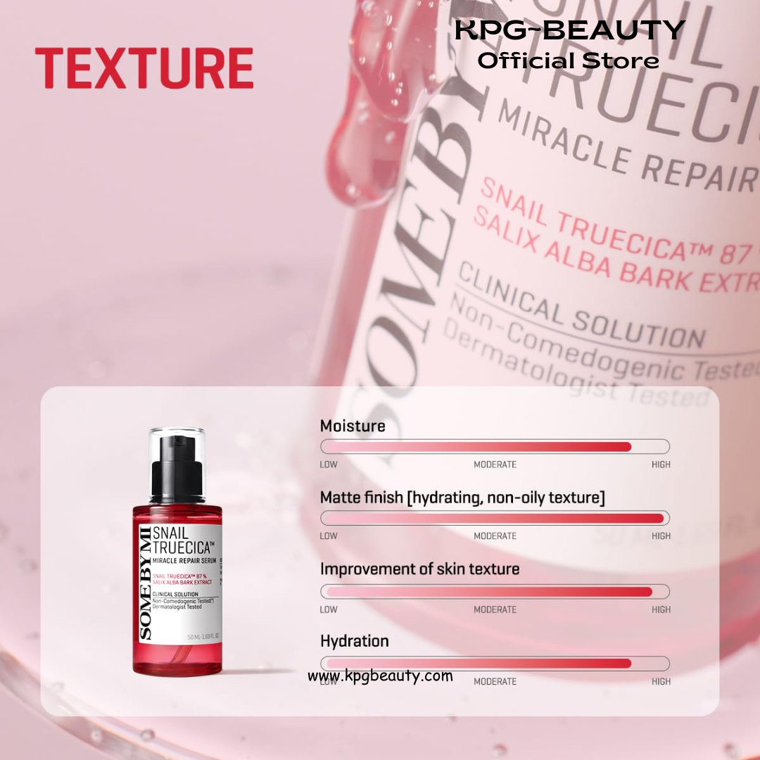 SOME BY MI Snail Trucica Miracle Repair Serum - 1.69Oz, 50ml - Made from Snail Mucin for Sensitive Skin - Daily Repair Face Serum for Post Acne Marks and Strengthen Skin Barrier - Korean Skin Care KSecret