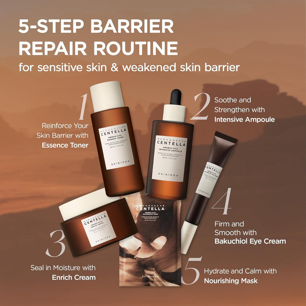 SKIN1004 Probio-Cica Essence Toner, 210ml, Korean Hydrating Face Toner with Fermented Centella Asiatica & 5 Types of Hyaluronic Acid, Soothing Facial Toner Essence, Daily Korean Skin Care SKIN1004