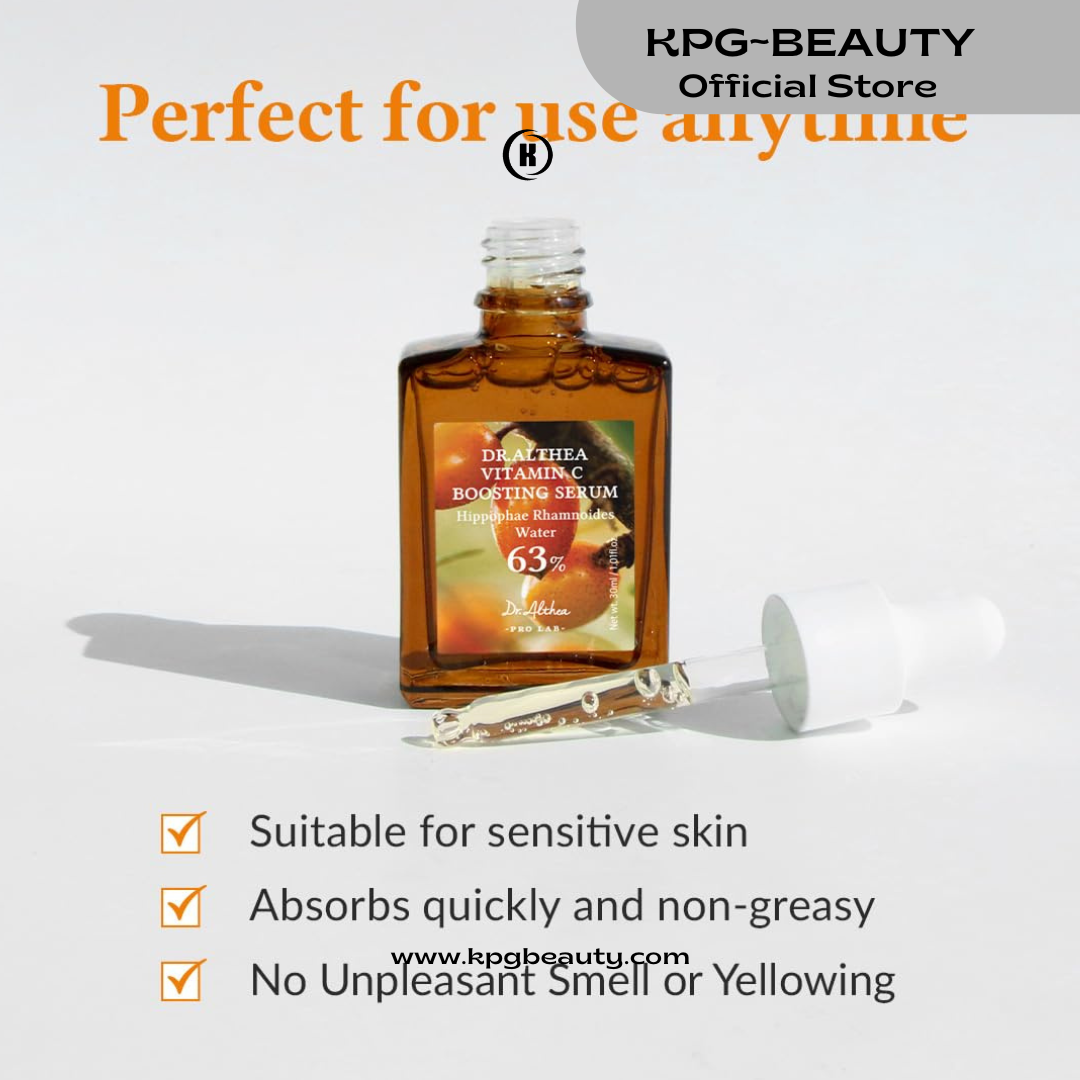 Dr.Althea Vitamin C Boosting Serum | Daily Facial Serum with TRANEXAMIC ACID for All Skin Types | Helps Remove Dark Spots & Uneven Skin Tone | Korean Vegan Skin Care (Vitamin C Boosting RENEWED) 30 ml