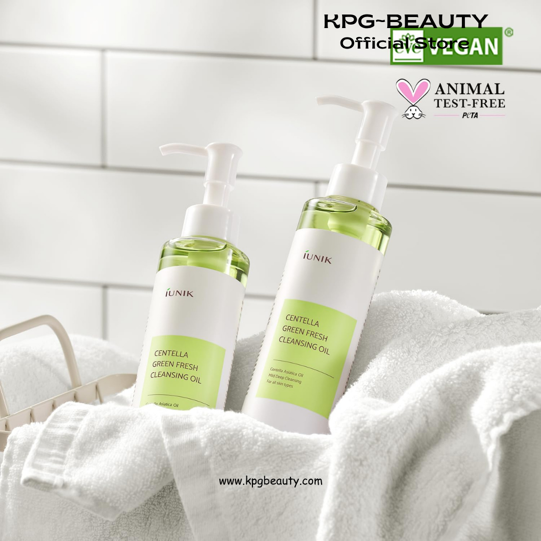 IUNIK Centella Green Fresh Cleansing Oil – Centella Asiatica Gentle Oil Cleanser for Pore & Sebum Control, Makeup & Sunscreen Removal, Korean Skincare, 200ml / 6.7 fl oz Visit the IUNIK Store IUNIK
