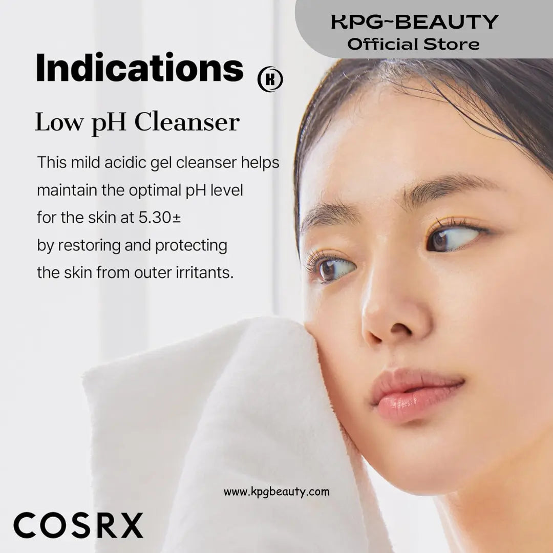 COSRX Low pH Good Morning Gel Face Cleanser, 5.07 fl oz, BHA Face Wash, Daily Mild Face Cleanser for Sensitive Skin, PH Balancing, Korean Skin Care, Korean Face Wash COSRX