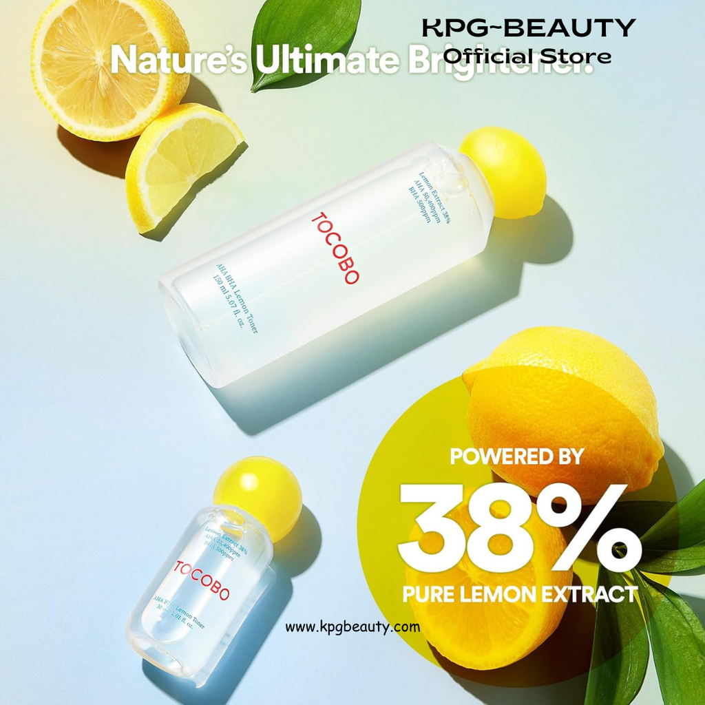 TOCOBO Korean Skincare AHA BHA Lemon Toner 150ml Tocobo