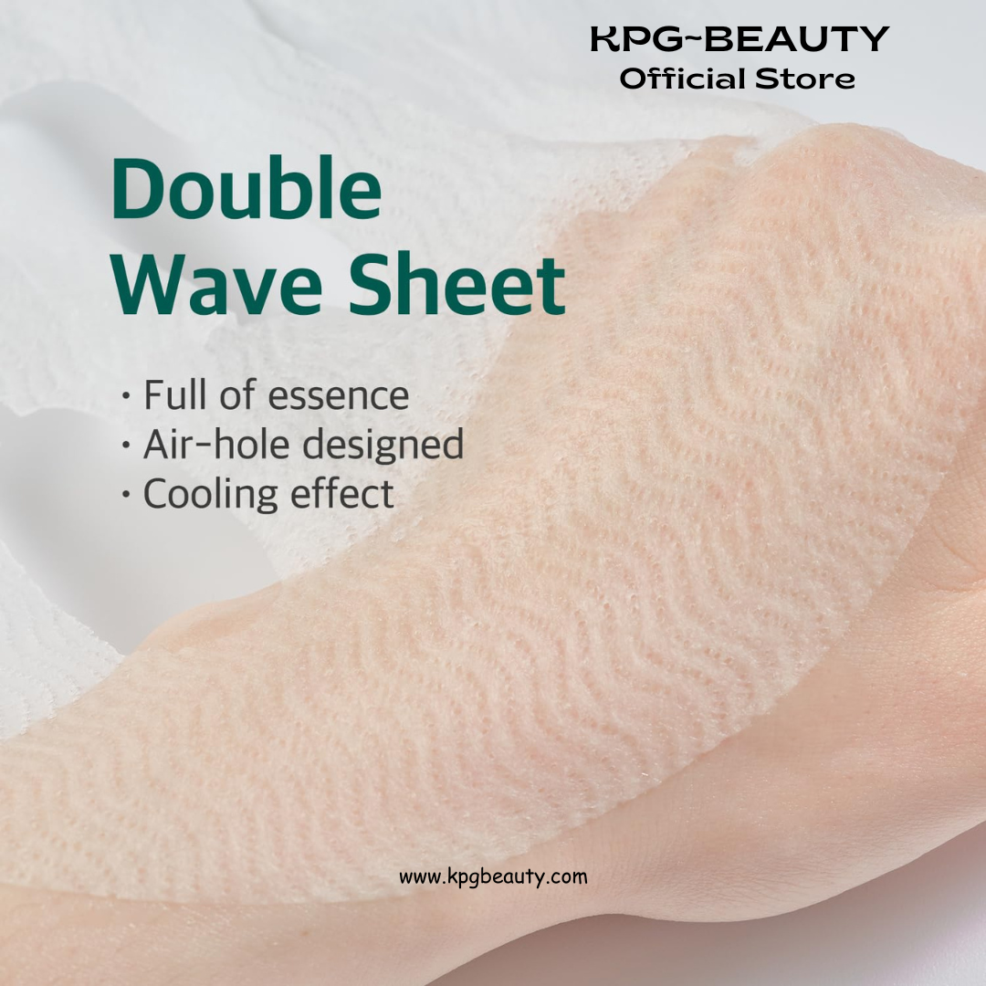 ROUND LAB Pine Calming Cica Sheet Mask 10pieces, Cooling and Soothing Mask for Heated, Acne-Prone Skin, Double-Waved Air Hole Design for Extra Hydration with Pine Cica and Hyaluronic Acid, Korean Skincare Round Lab