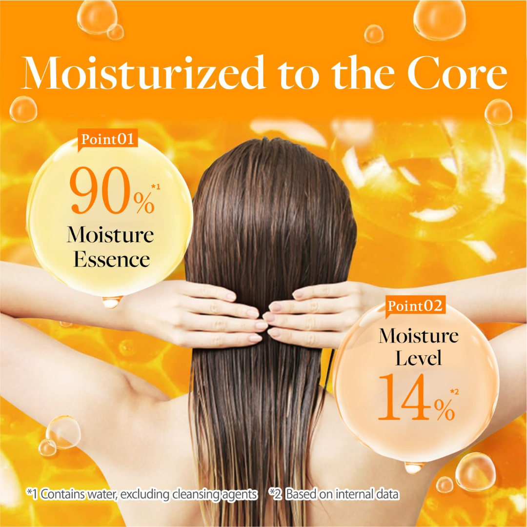 &honey Deep Moist Shampoo & Conditioner Set 440ml + 450g KPG BEAUTY &honey