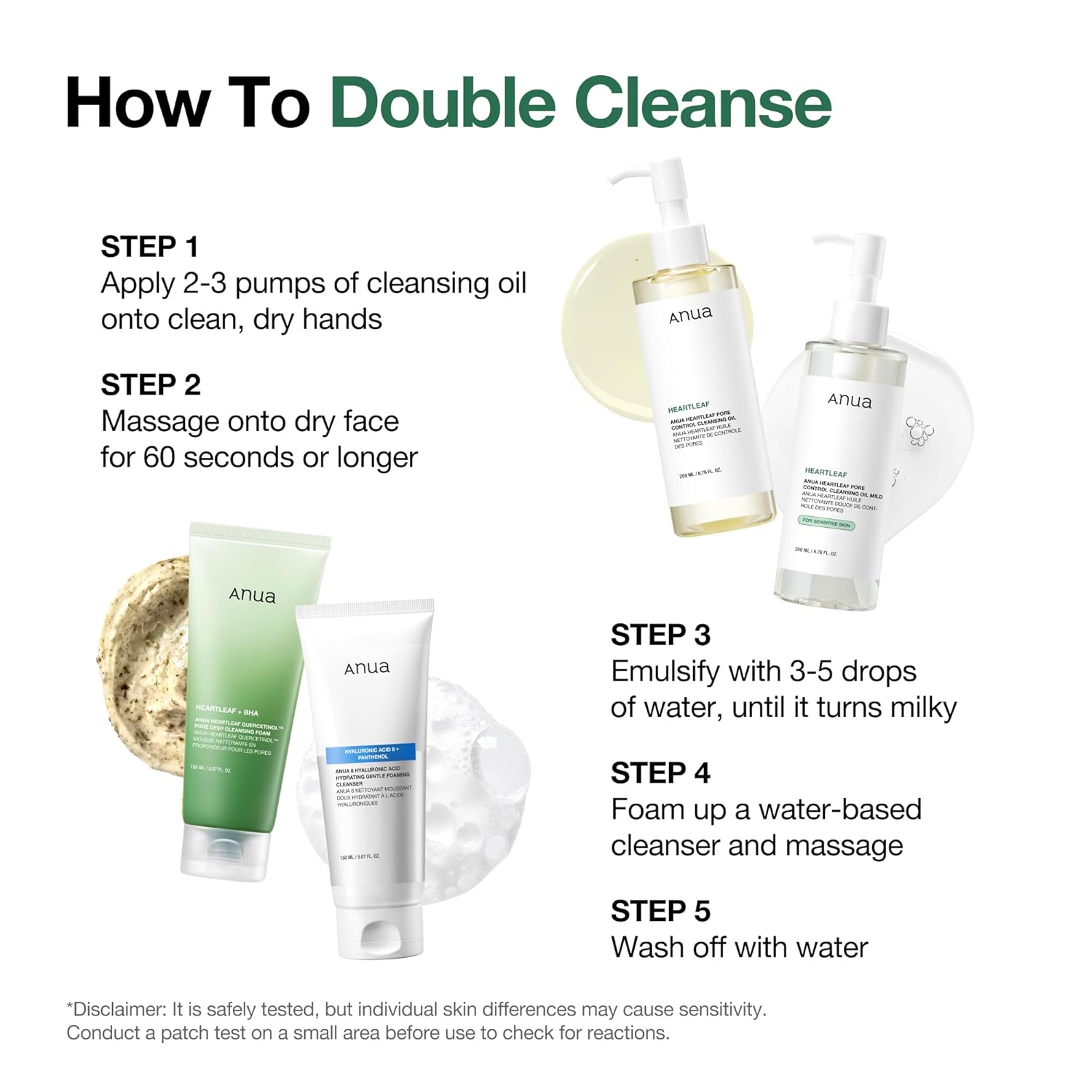 Anua Heartleaf Pore Control Cleansing Oil, Oil Cleanser for Face, Makeup Blackhead Remover, Korean Skin Care 6.76 fl oz(200ml)