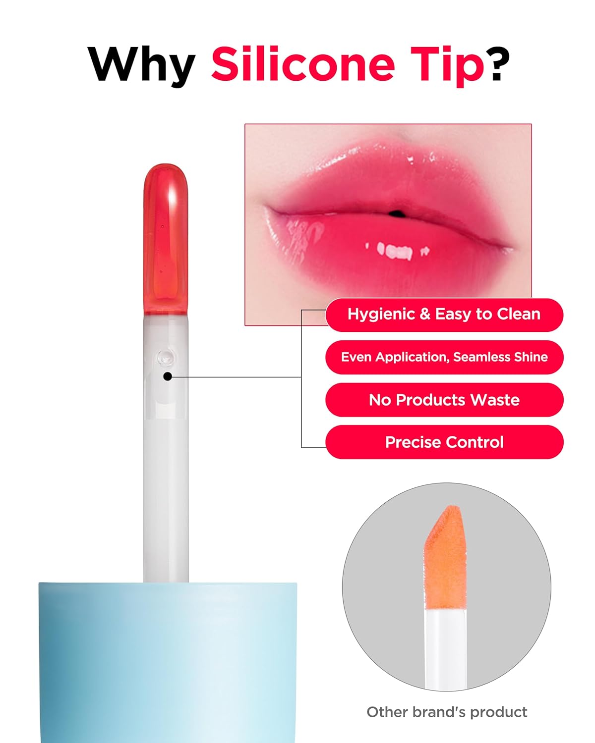 TOCOBO Juicy Berry Plumping Lip Oil 01 Chill Red – Korean Vegan Hydrating Lip Oil with Plant Oils for High Shine Gloss - Non Sticky Formula for All Skin Tones