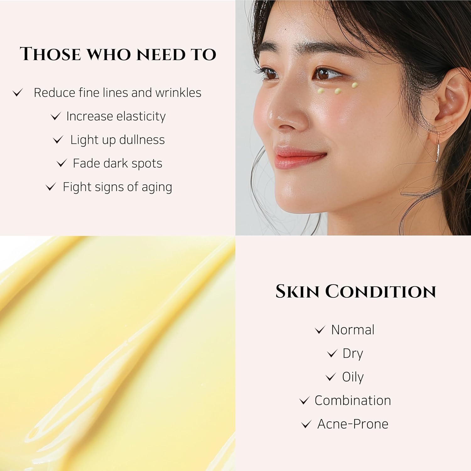 Beauty of Joseon Revive Eye Serum with Retinal Niacinamide Correction for Puffy Eye Bags Fine Lines Dark Circles Wrinkles, Korean Skin Care 30ml