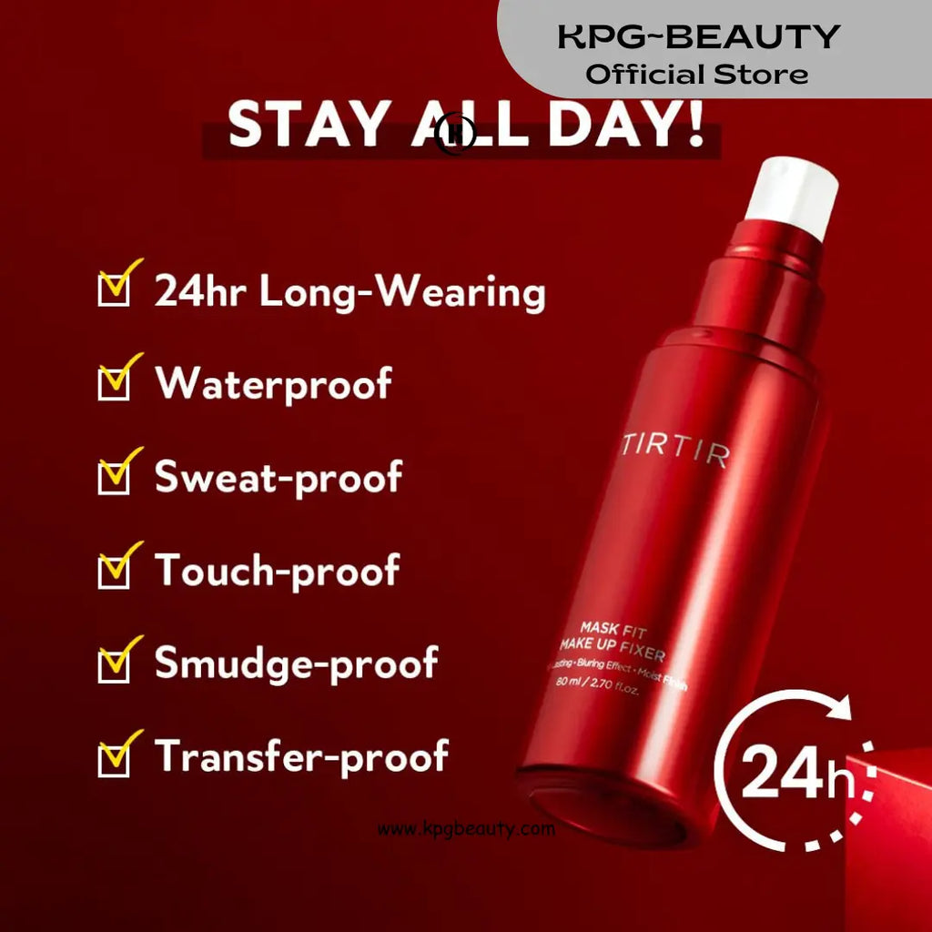 TIRTIR Mask Fit Make-up Fixer | 24H Transfer-Resistant Lightweight Non-Greasy Makeup Setting Spray 80 GRAMS KPG BEAUTY TIRTIR