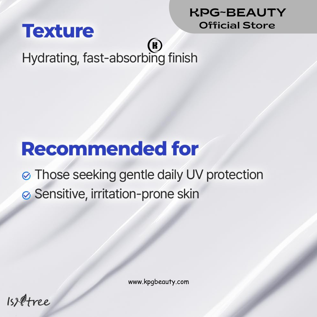 ISNTREE Hyaluronic Acid Daily Sun Gel 50ml, 1.69 fl oz | SPF 30 | Korean Skincare | Moisturizing | No White Cast | Lightweight | Mild Formula | Daily SPF | Korean Sunscreen | Broad Spectrum KPG BEAUTY