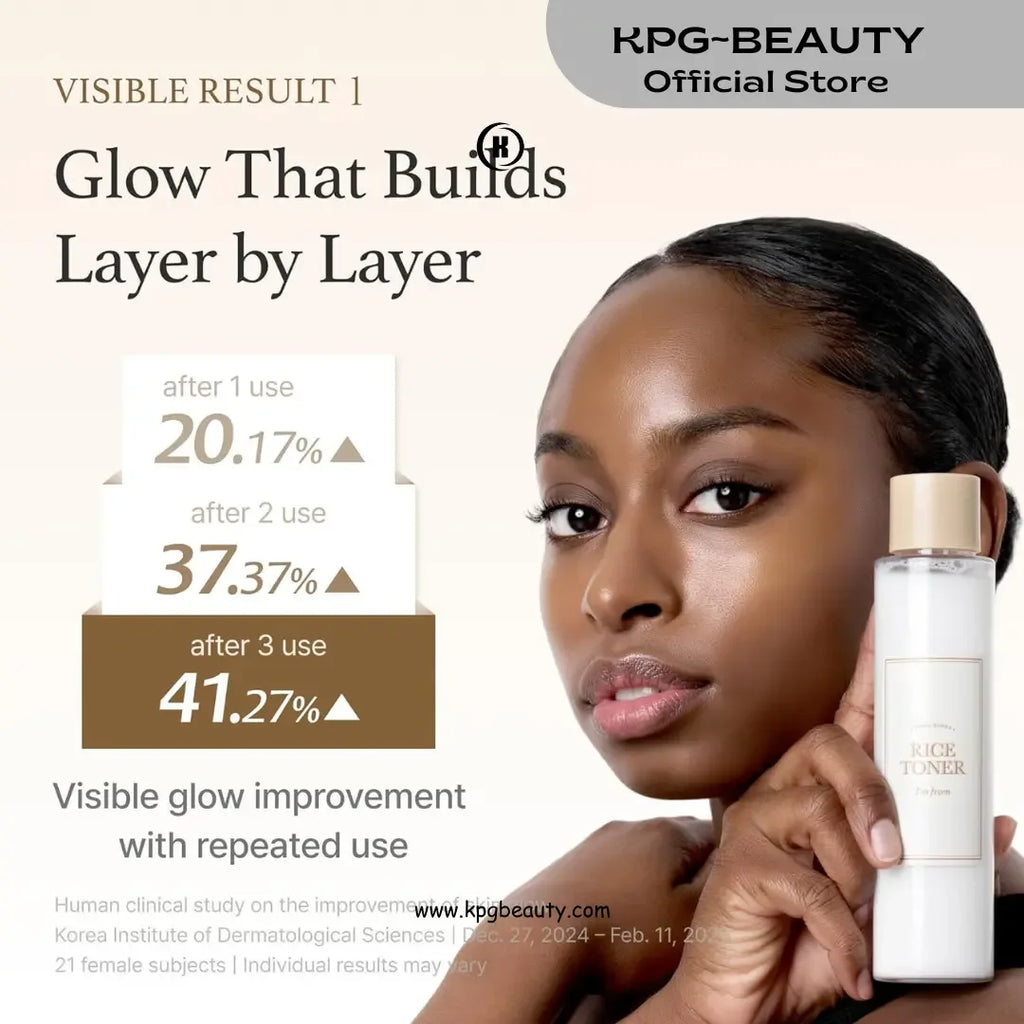 I'm from Rice Toner, Milky Toner for Glowing Skin, Korean Rice, Glow Essence with Niacinamide 150 ML KPG BEAUTY - KPGBEAUTY