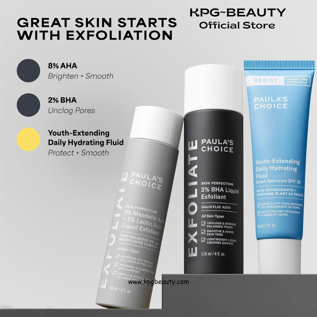 Paula's Choice RESIST Daily Hydrating Fluid Face Moisturizer with SPF 50 Sunscreen, Face Sunscreen for Oily Skin, Chamomile & Vitamin E, UVA/UVB Protection, Fragrance-Free, TSA Friendly Paula’s Choice