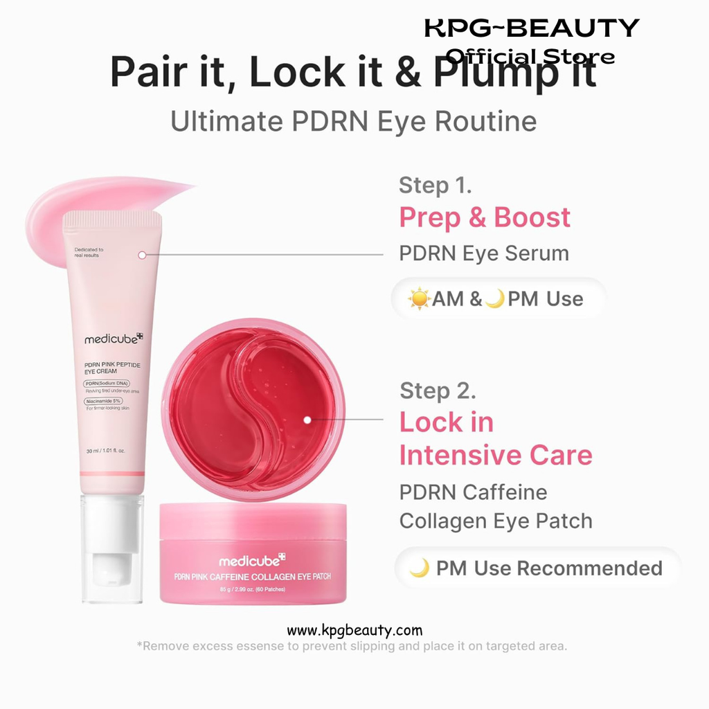 medicube PDRN Caffeine Collagen Eye Patch | Gel Eye Patches for the appearance of Dark Circles, Undereye Bags | Firming, Age-Defying Care with Retinol, Collagen | Korean Skincare | 30 Pairs Medicube