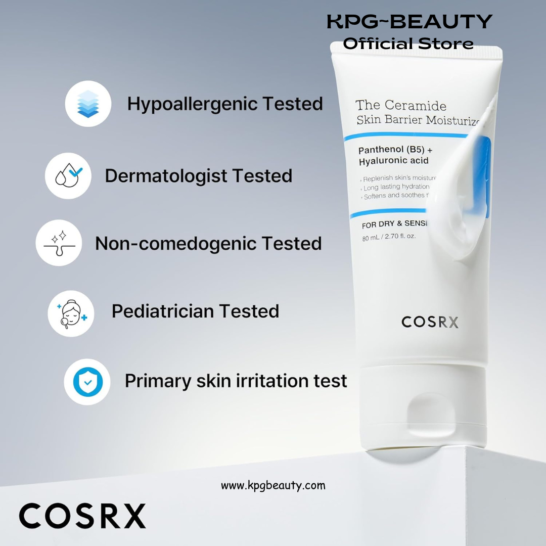 COSRX Ceramide Skin Barrier Moisturizer for Face with 7 Ceramides, Hyaluronic Acid & Panthenol for All Skin Types, 2.7 oz, Korean Face Moisturizer Cream, Korean Skin Care, Mothers Day Gifts for Mom COSRX
