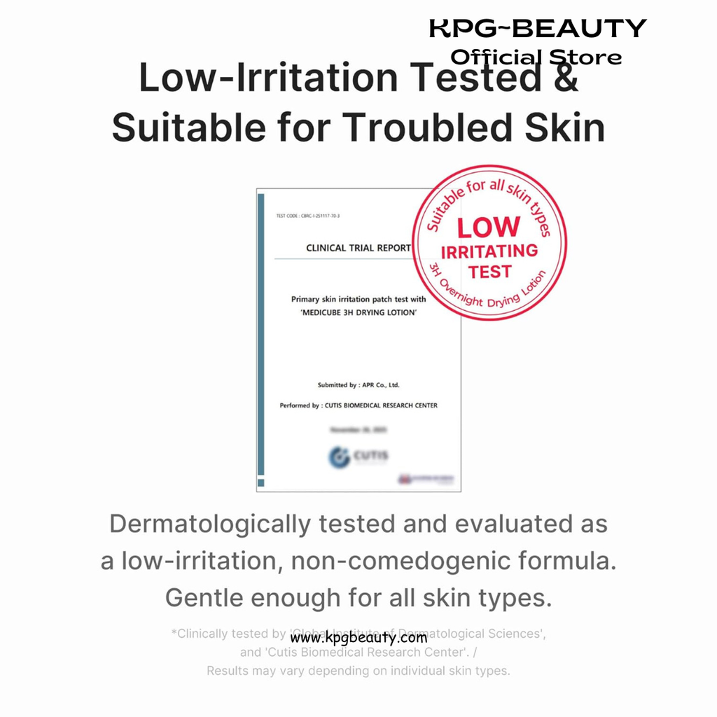 medicube 3H Overnight Drying Lotion | Targeted Spot Care for Troubled & Oily-Prone Skin | Calming & Soothing Care with Calamine, Centella & Tea Tree | Korean Skincare 20ml, 0.67 fl. oz. Medicube