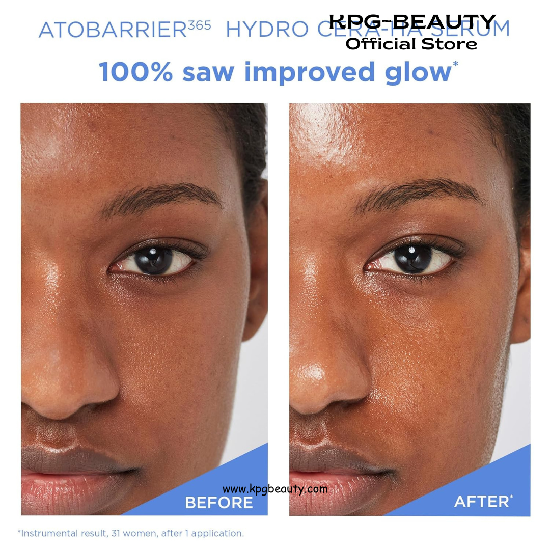 AESTURA ATOBARRIER365 Hydro CERA-HA Korean Face Serum with Ceramides, Hyaluronic Acid & Niacinamide | Lightweight Hydrating Serum for Barrier Repair & Glow For Dry & Sensitive Skin, 30ML AESTURA