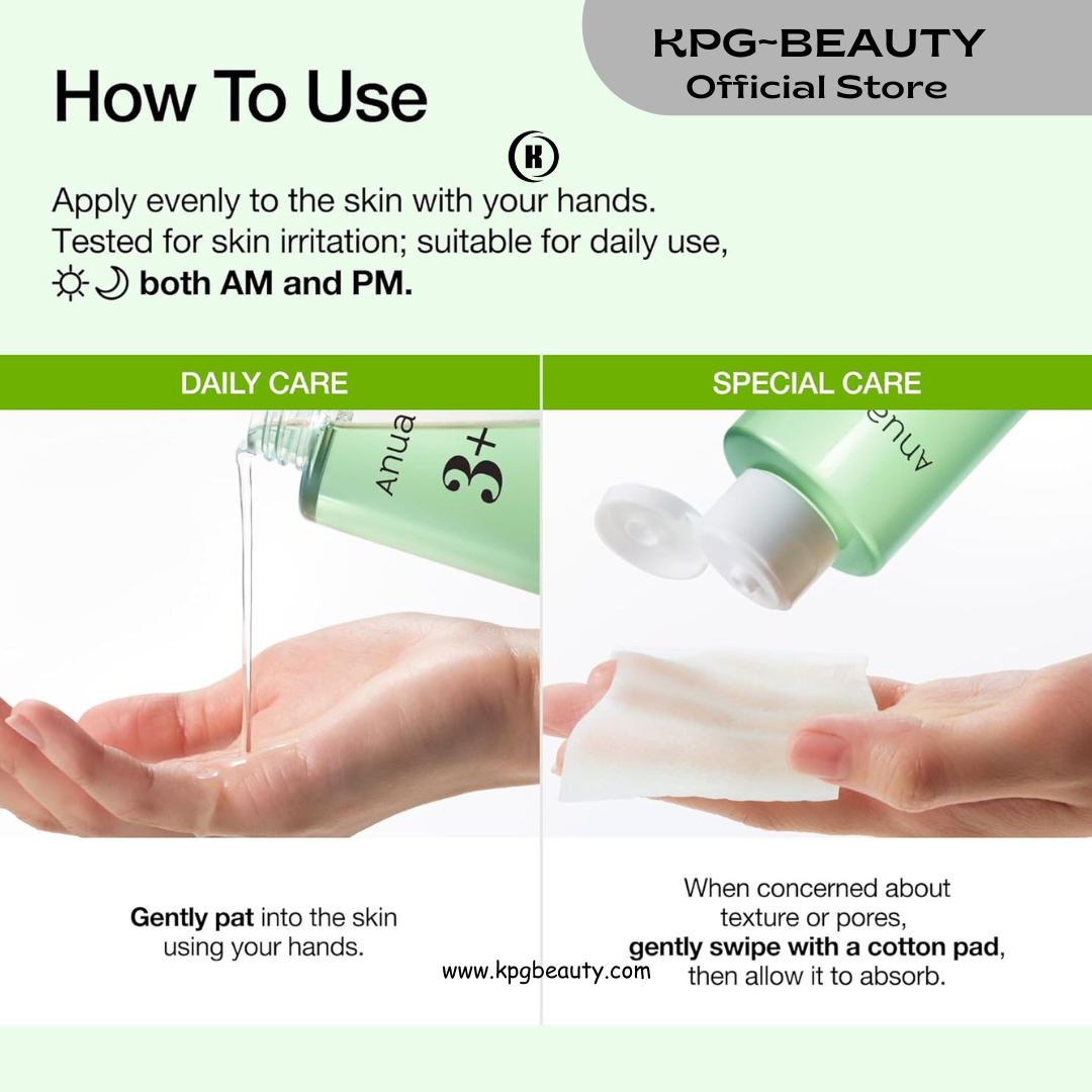 Anua Azelaic Acid 3 CICA Skin Claryfing Toner, Soothing & Clear Care, with Salicylic Acid & Azelaic Acid, Sebum & Spot Care, Suitable for Sensitive Skin, Korean Skin Care (250ml  KPG BEAUTY