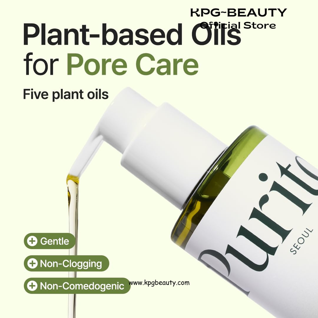 PURITO From Green Cleansing Oil, Fragrance-Free Makeup Remover for Face & Eyes, Gentle Vegan Oil Cleanser for Sunscreen & Waterproof Makeup, Cruelty-Free Korean Skin Care, 6.76 fl.oz / 200ml Purito Seoul