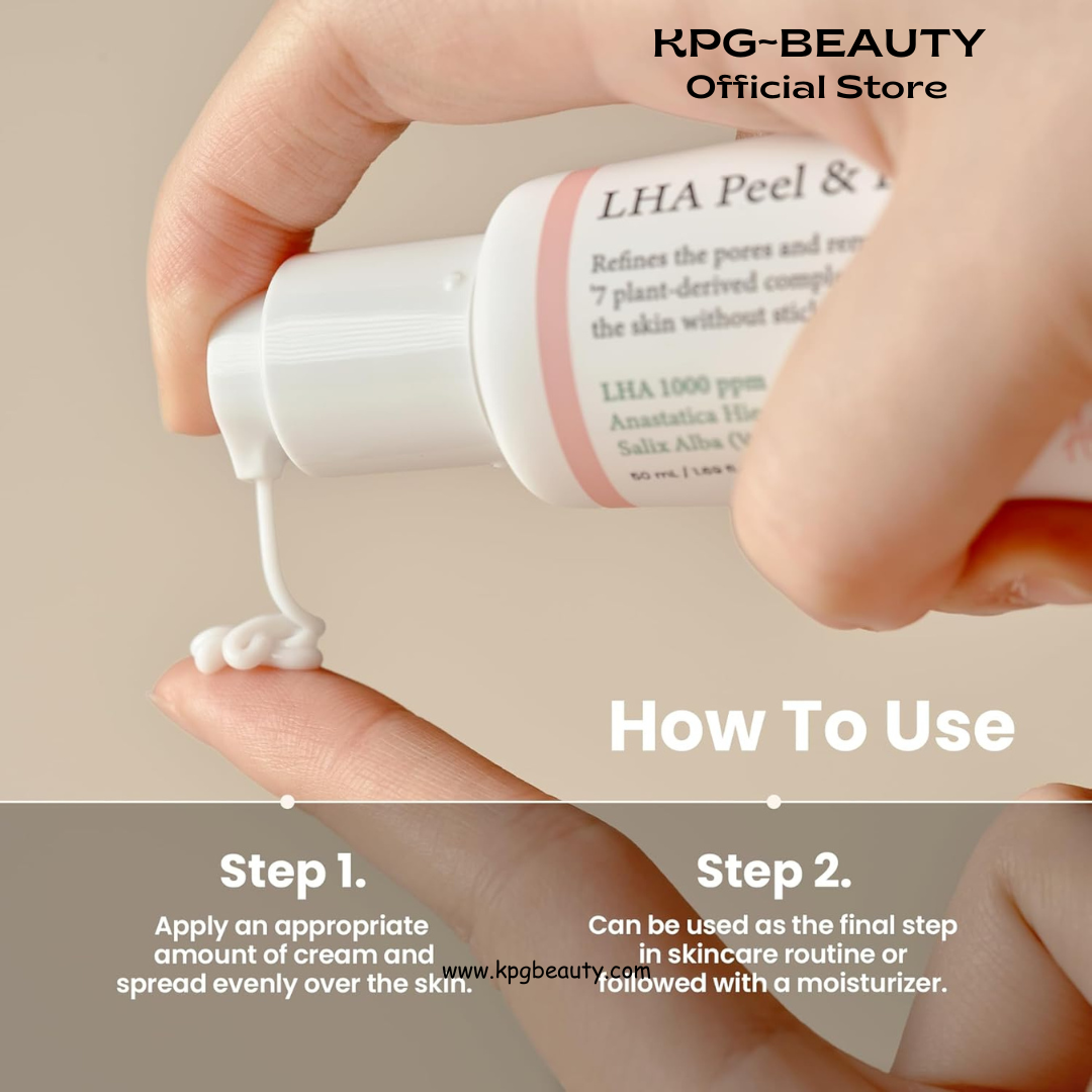 AXIS-Y LHA Peel & Fill Pore Balancing Cream - Blackhead Remover & Pore Minimizer for Face - Vegan Korean Skin Care Face Moisturizer Cream for All Skin Types (1.69 fl. oz.) AXIS-Y