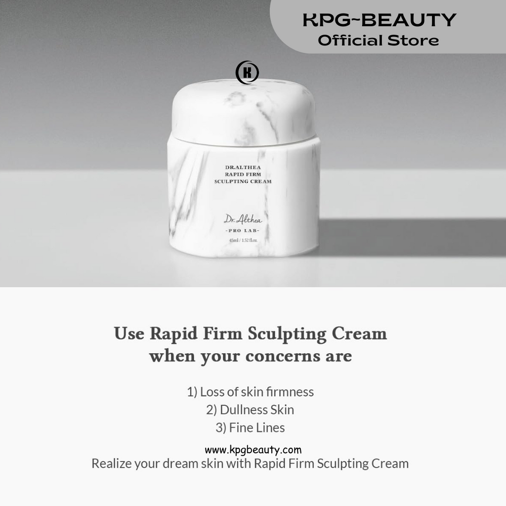 Dr.Althea Rapid Firm Sculpting Cream | Repair Cream to Help With Skin Wrinkles | Radiance and Glass Skin | Vegan Korean Skin Care | 45 ML