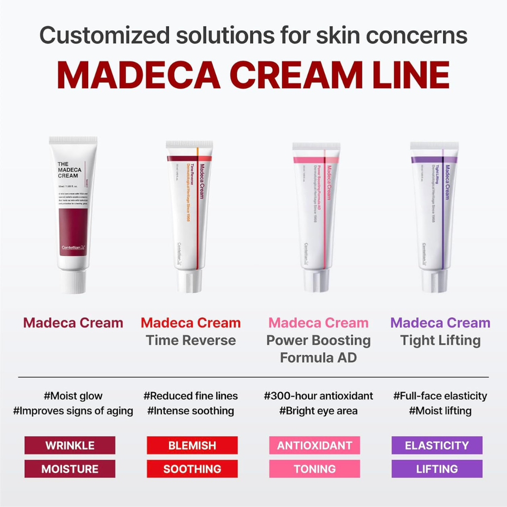 CENTELLIAN 24 Madeca Cream (Season 6, 1.7fl oz) - Centella Moisturizer for Face, Korean Skin Care. Dry, Sensitive Skin. TECA, Centella Asiatica, Madecassoside CENTELLIAN 24