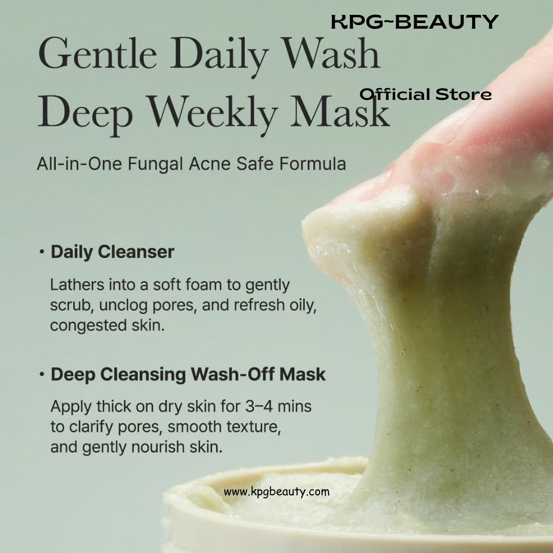Arencia Korean Rice Mochi Face Cleanser - Face Wash, Gentle Scrub All in One for Deep Cleansing, Moisturizing, Pore Minimizing, Acne-Prone Skin, Removing Blackhead with Rice Water & Green Tea Arencia