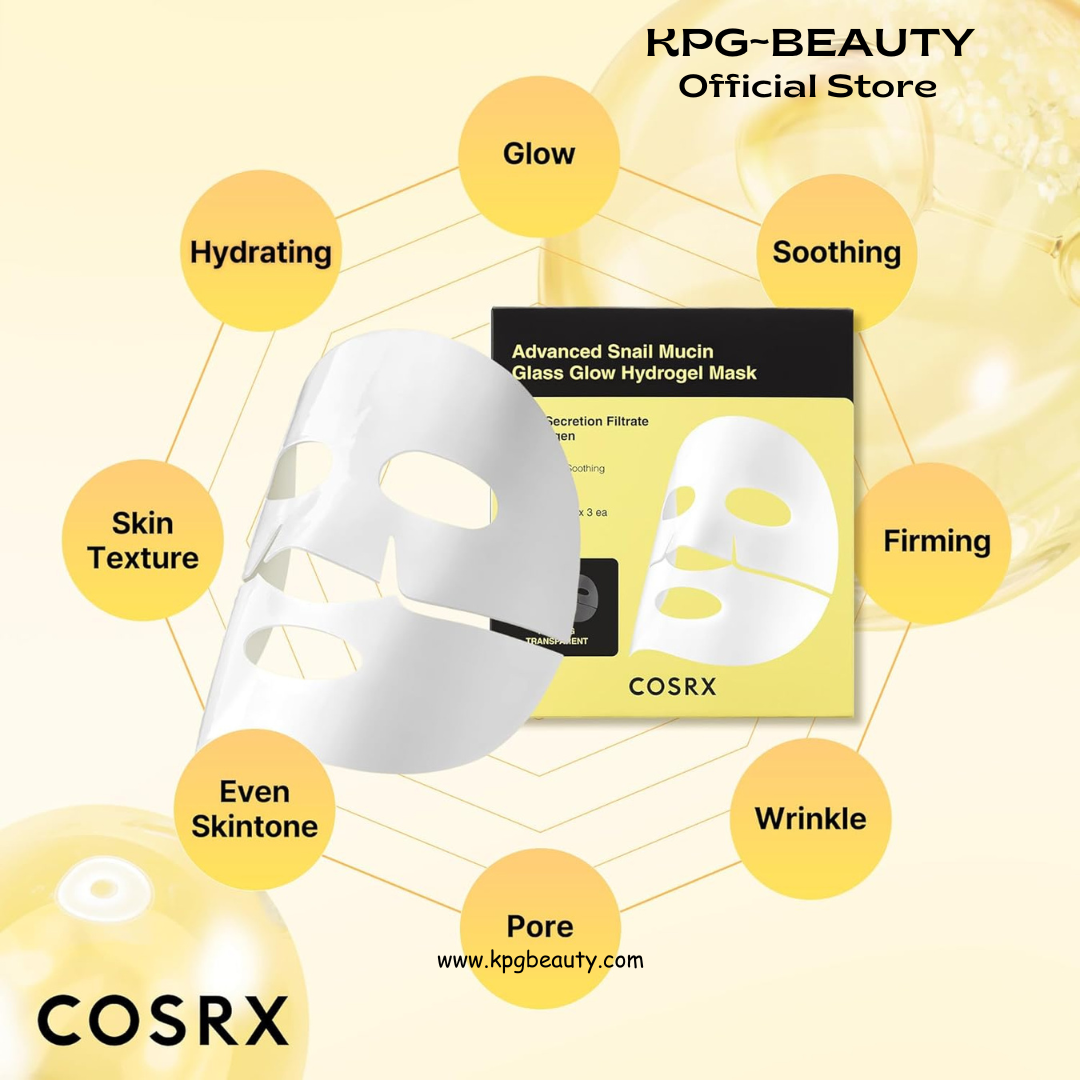 COSRX Snail Mucin Sheet Mask 10EA + Hydrogel Collagen Mask 3EA- Self Care, Stocking Stuffers, Travel Essentials, Gifts for Women, Face Masks for Dry Skin, Korean Skin Care COSRX