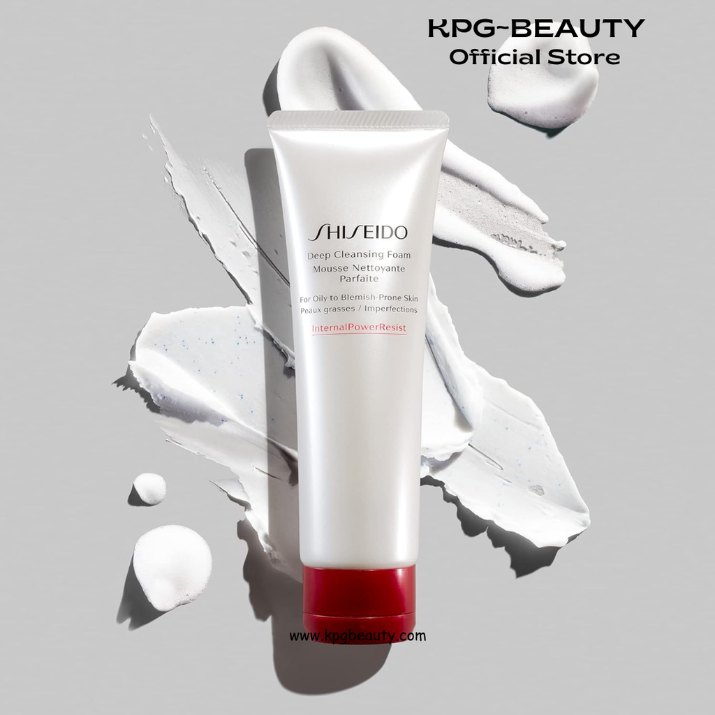 Shiseido Deep Cleansing Foam - 125 mL - Deeply Cleanses & Removes Impurities for a Fresh, Smooth Finish - For Oily to Blemish-Prone Skin Shiseido