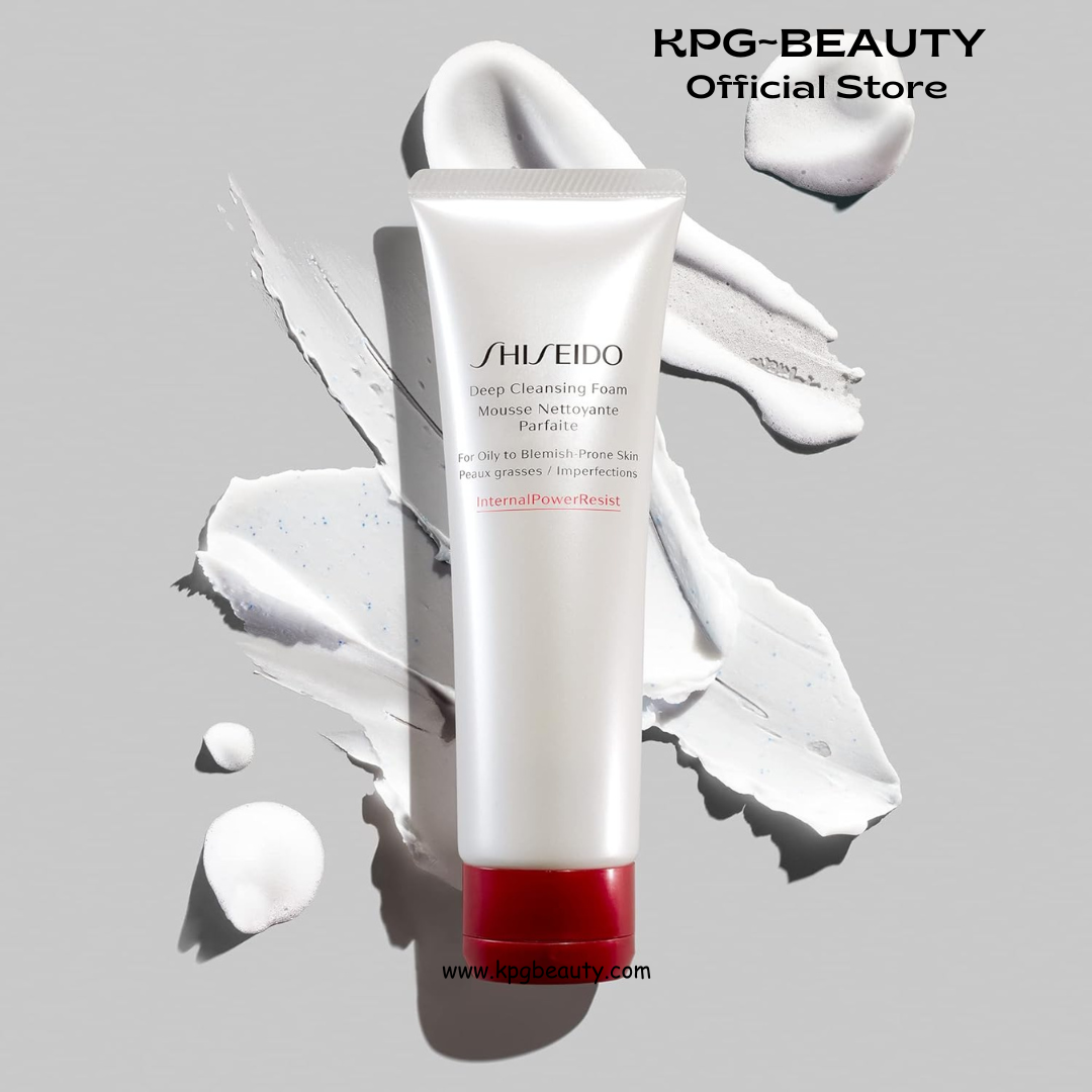 Shiseido Deep Cleansing Foam - 125 mL - Deeply Cleanses & Removes Impurities for a Fresh, Smooth Finish - For Oily to Blemish-Prone Skin Shiseido