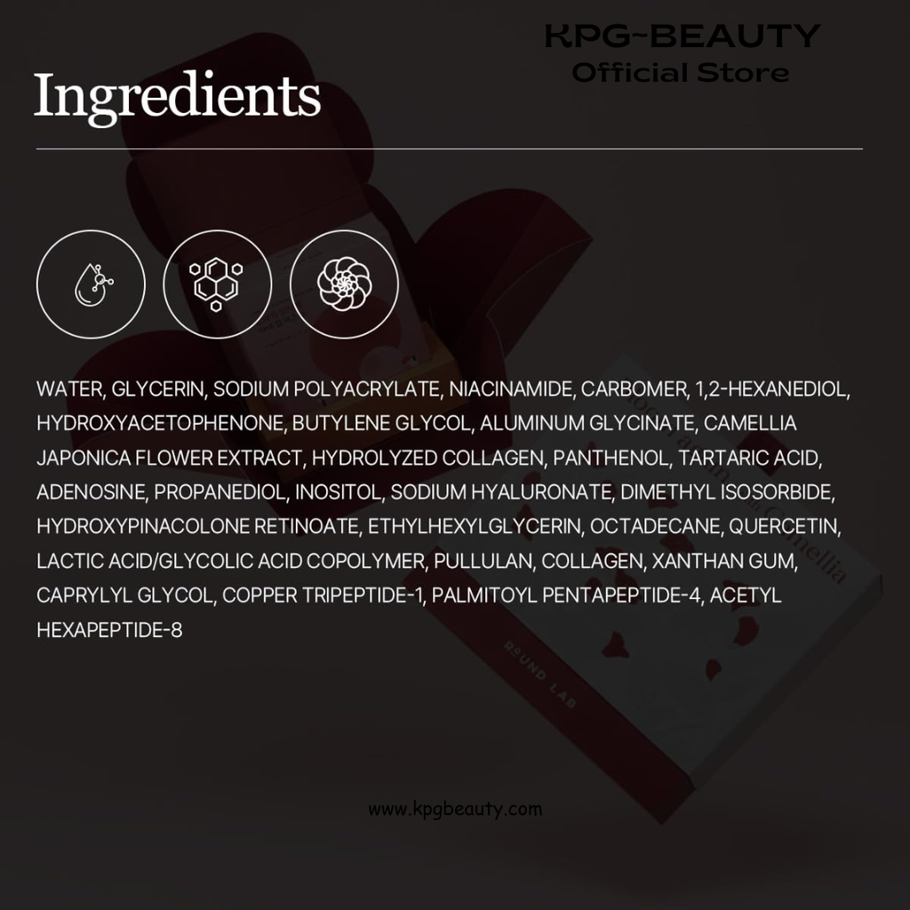 ROUND LAB Camellia Deep Collagen Firming Face Mask Gift Set, Collagen Elasticity Mask & V Lifting Care Mask (4+4), Skin Recovery and Firm-Looking Care, Glass Skin Discovery Kit, Korean Skincare Round Lab