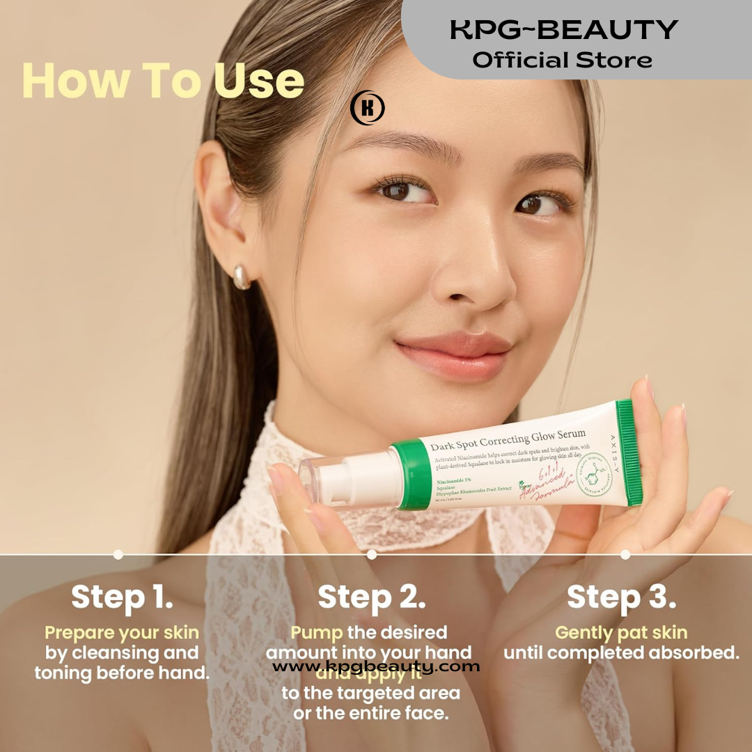 AXIS-Y Dark Spot Correcting Glow Serum - 5% Niacinamide Dark Spot Remover For Face - Vegan Korean Skin Care Niacinamide Serum for All Skin Types 50 ml