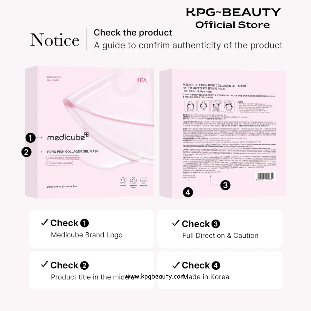 medicube Jelly Gel Mask Salmon DNA PDRN Pink Collagen Glass Glow Care KPG BEAUTY Medicube