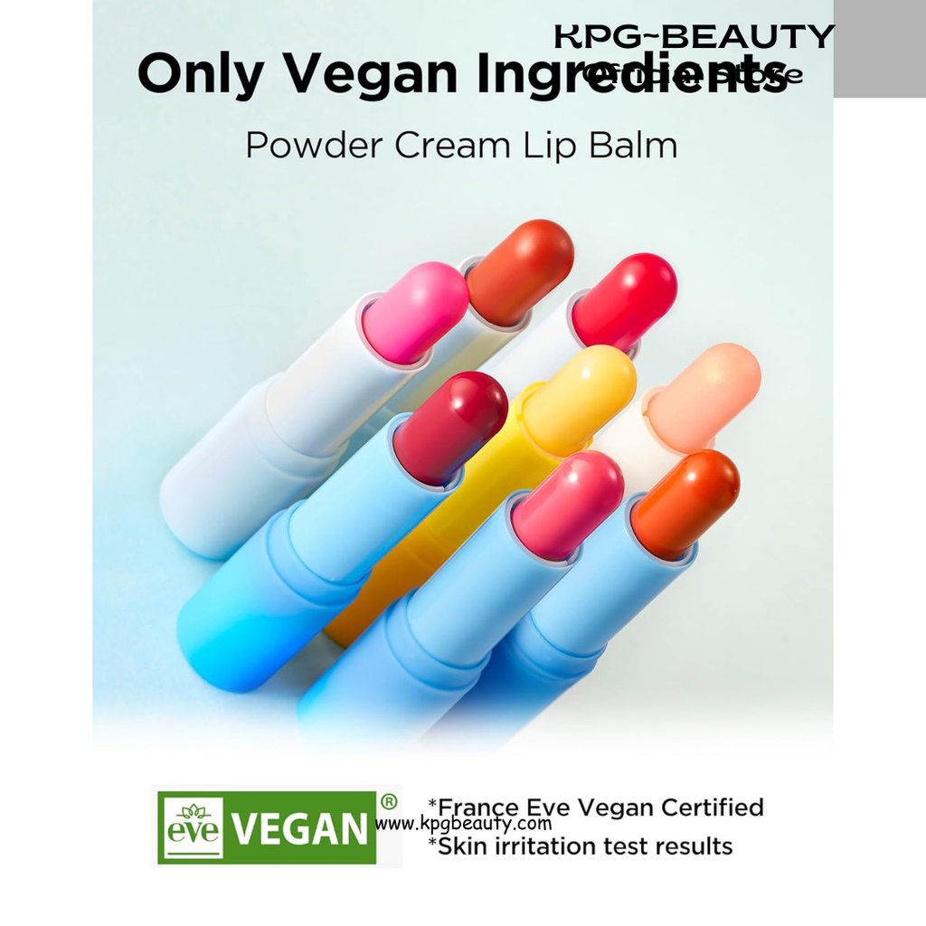 TOCOBO Powder Cream Lip Balm – Vegan Korean Soft Matte Lipstick Balm for Velvet Finish - Moisturizing & Blurring Effect – Lightweight Powdery Texture, Rose Burn, 0.12oz. Tocobo