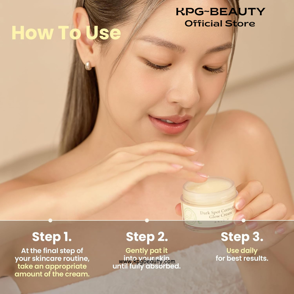 AXIS-Y Dark Spot Correcting Glow Cream – Brightening Moisturizer for Face with 2% Alpha Arbutin, 5% Niacinamide & Ceramides – Hydrating Korean Skincare for Dark Spots & Uneven Tone (1.69 fl. oz.) AXIS-Y