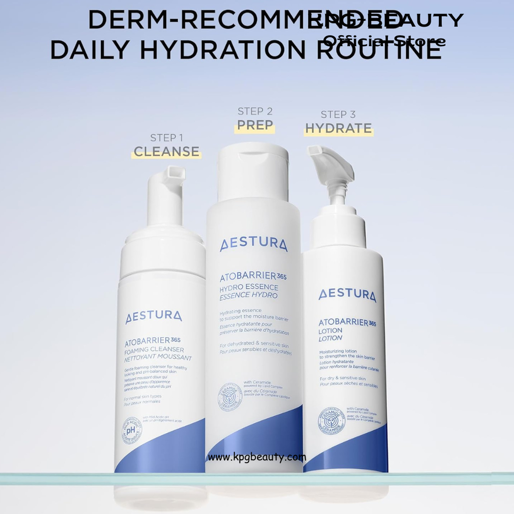 AESTURA ATOBARRIER365 Lightweight Korean Face Moisturizer with Ceramides | Strengthens Barrier, Fast-Absorbing Hydration, Suitable for Dry, Normal & Sensitive Skin, 150ML AESTURA