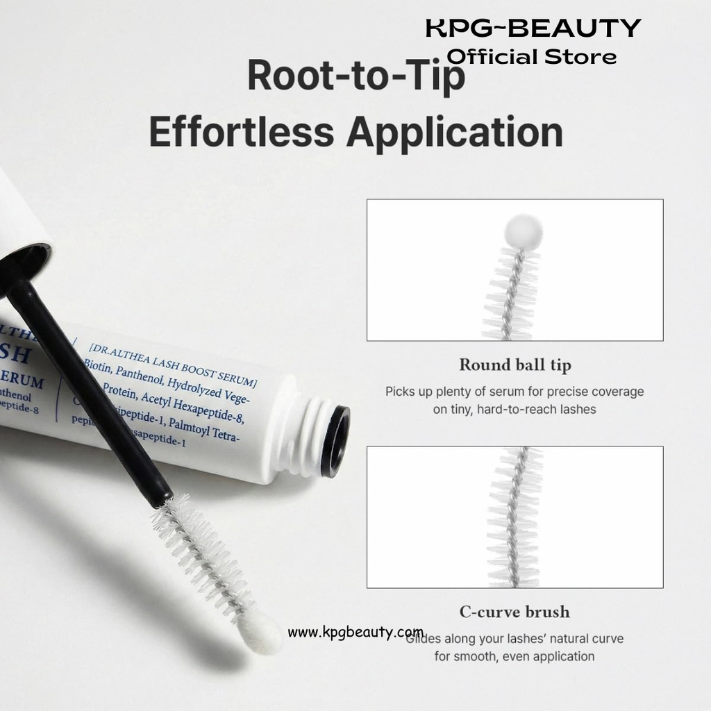 Dr.Althea Lash Boost Serum | Lash Essence for Stronger & Glossy-looking Lashes | Lash Primer with Biotin & Panthenol & 12-Peptide Complex | Vegan Korean Skincare, 9ml Dr Althea