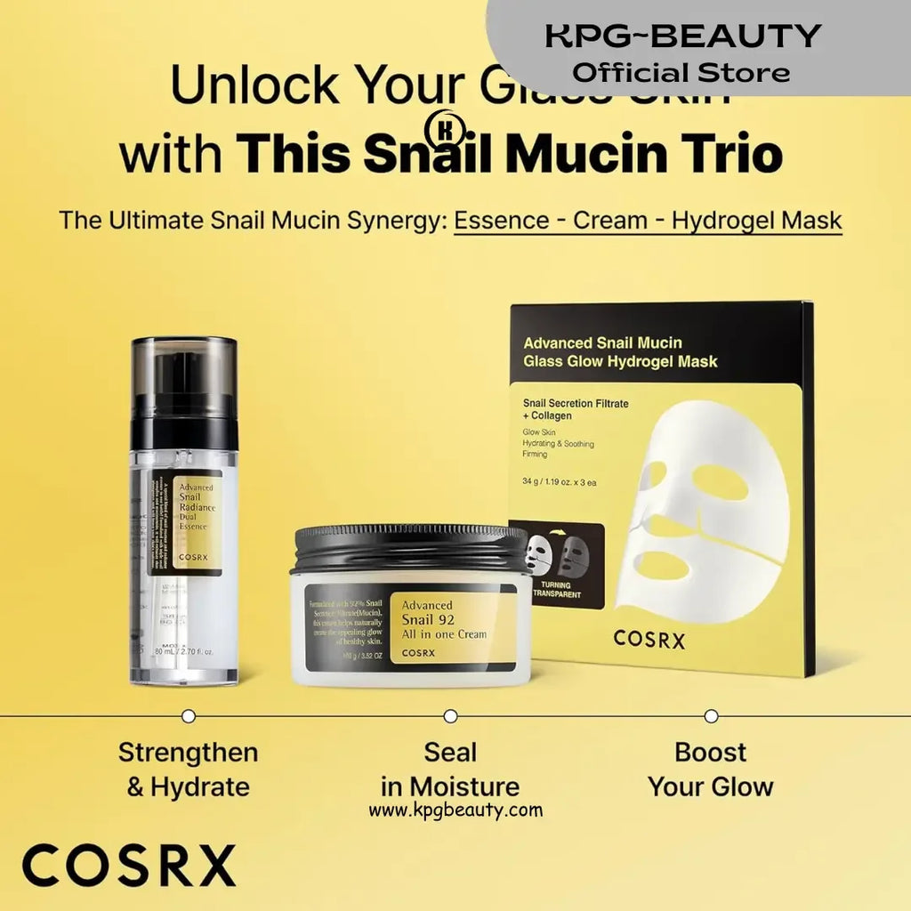 COSRX Niacinamide 5% + Snail Mucin 74% Dual Essence, Anti Aging Face Serum for Dull Skin, Mothers day gifts for mom, Sensitive Skin, Not Tested on Animals, Korean Skin Care, 2.70 fl.oz / 80ml KPG BEAUTY COSRX