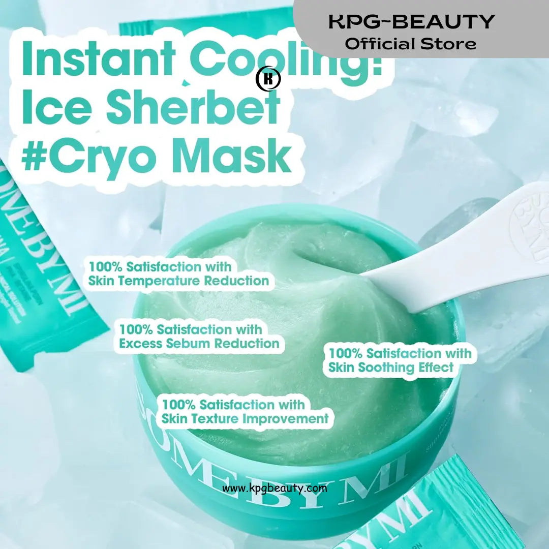 SOME BY MI PDRN Spirulina Soothing Sherbet Mask – 10 Sticks – Korean Vegan Wash-Off Face Mask that Cools by 10.9°C in 10 Minutes – Revitalizes Skin with Spirulina, Seaweed & PHA – Korean Skin Care KPG BEAUTY Some By MI