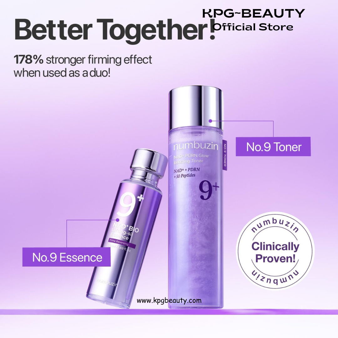 numbuzin No.9 NAD+ Salmon PDRN Glow Boosting Toner, Hydrating & Firming Toner for Wrinkles, Fine Lines & Dull Skin, Peptides & Salmon PDRN for Radiance, Korean Skincare 5.07 fl oz Numbuzin