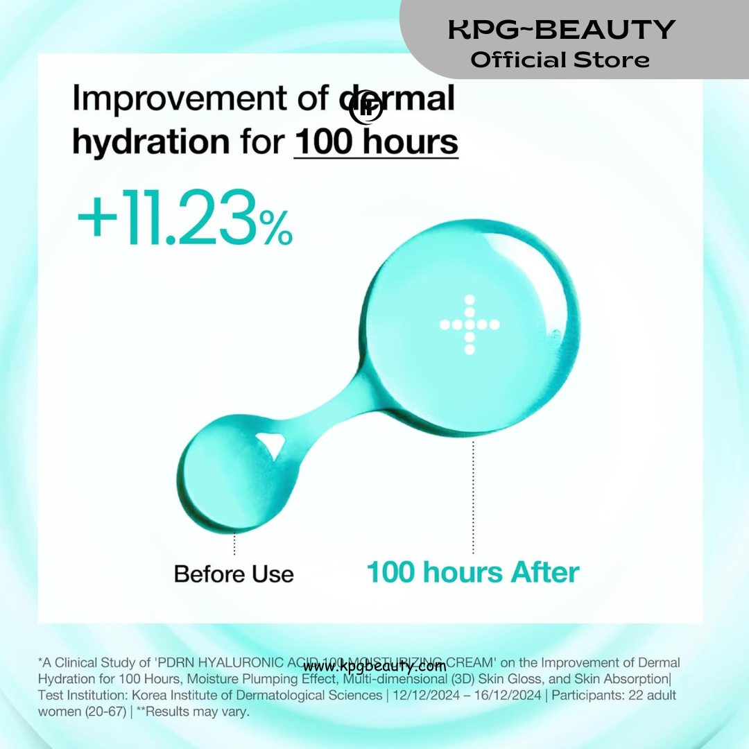 ANUA PDRN Hyaluronic Acid 100 Moisturizing Cream, Lightweight Hydrating Moisturizer with Salmon PDRN, Hyaluronic acid, Collagen for Glass Skin, Korean Skin Care 60ml