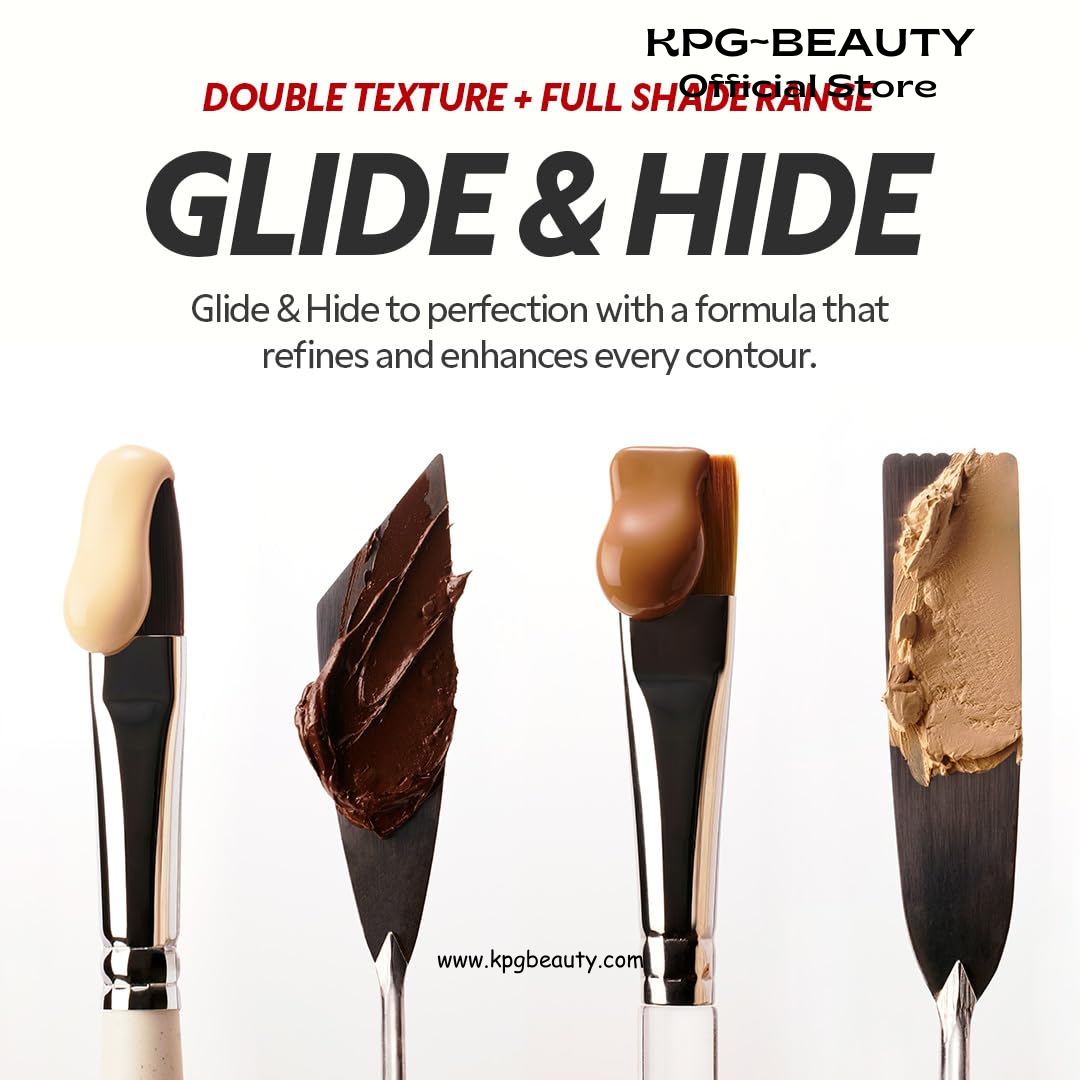 TIRTIR Glide&Hide Blurring Concealer - Creamy texture, Conceals dark circles and wrinkles, Dual formula (liquid tip & balm stick), Long-lasting wear, Korean Makeup, #2.5C, 0.28 Oz TIRTIR