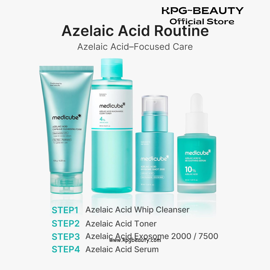 medicube Azelaic Acid 10 Soothing Serum | Clarifying Serum for Troubled & Oily-Prone Skin with B3+B5 | Stressed Skin Calming & Post-Blemish Tone Care | Korean Skincare 30ml Medicube