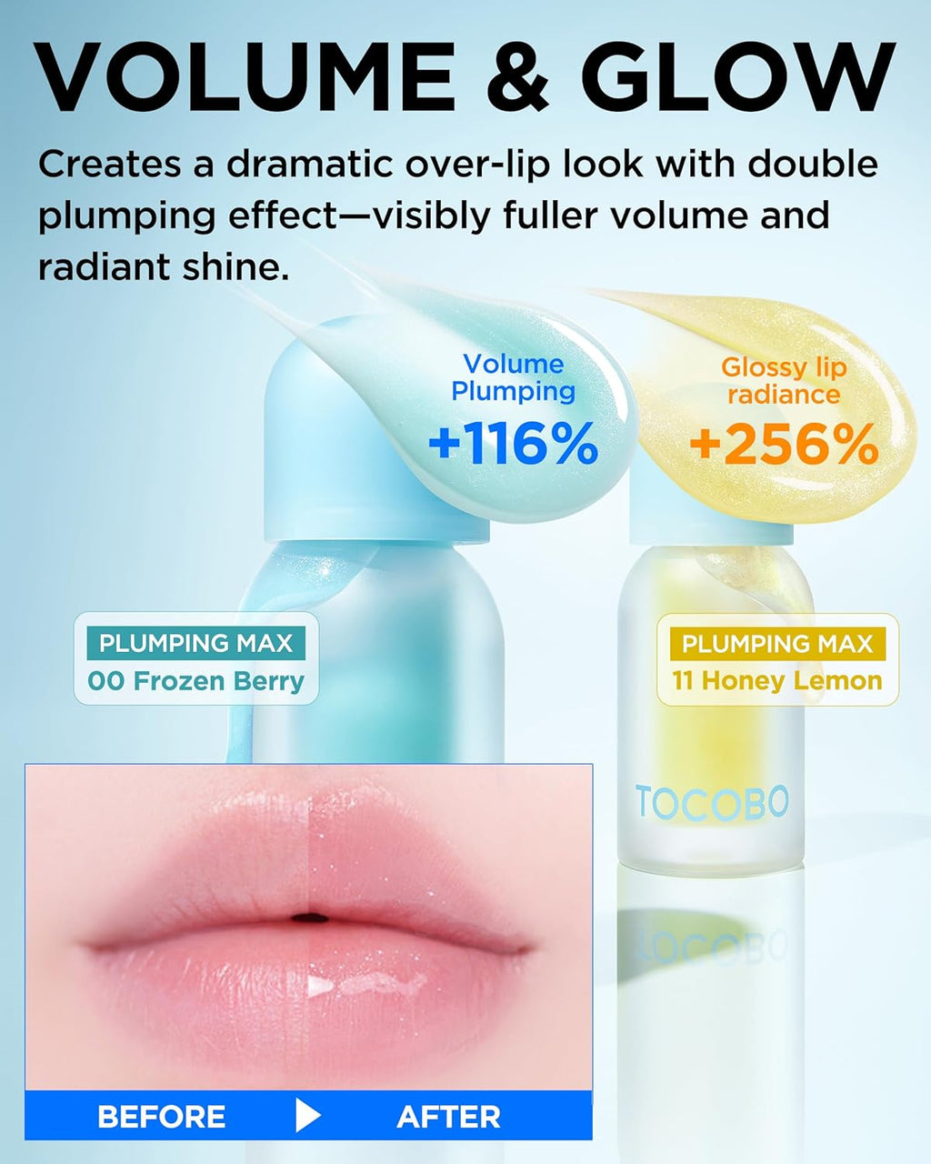 TOCOBO Juicy Berry Plumping Lip Oil 01 Chill Red – Korean Vegan Hydrating Lip Oil with Plant Oils for High Shine Gloss - Non Sticky Formula for All Skin Tones