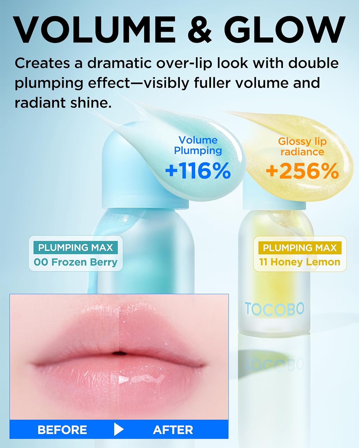 TOCOBO Juicy Berry Plumping Lip Oil 01 Chill Red – Korean Vegan Hydrating Lip Oil with Plant Oils for High Shine Gloss - Non Sticky Formula for All Skin Tones