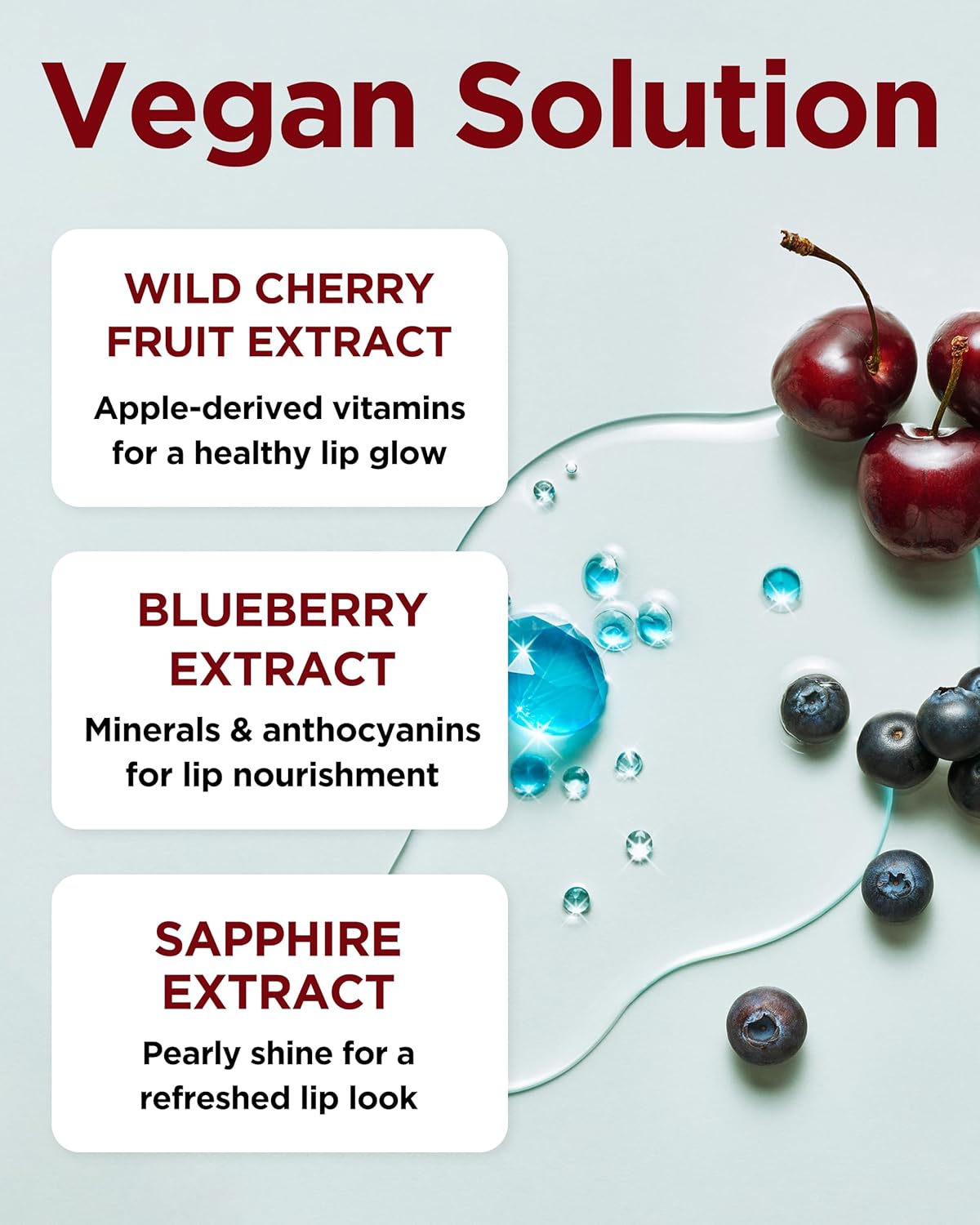 TOCOBO Juicy Berry Plumping Lip Oil 01 Chill Red – Korean Vegan Hydrating Lip Oil with Plant Oils for High Shine Gloss - Non Sticky Formula for All Skin Tones