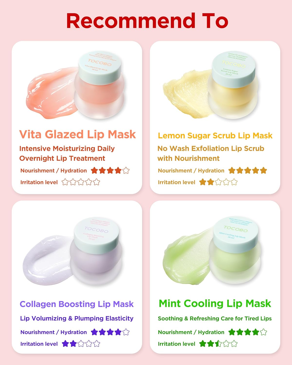 TOCOBO Vita Glazed Lip Mask – Korean Vegan Lip Scrub & Overnight Exfoliating Treatment for Dry, Chapped Lips – Hydrating, Plumping, Smoothing – Glazed Balm Texture, Non-Sticky, 0.68oz