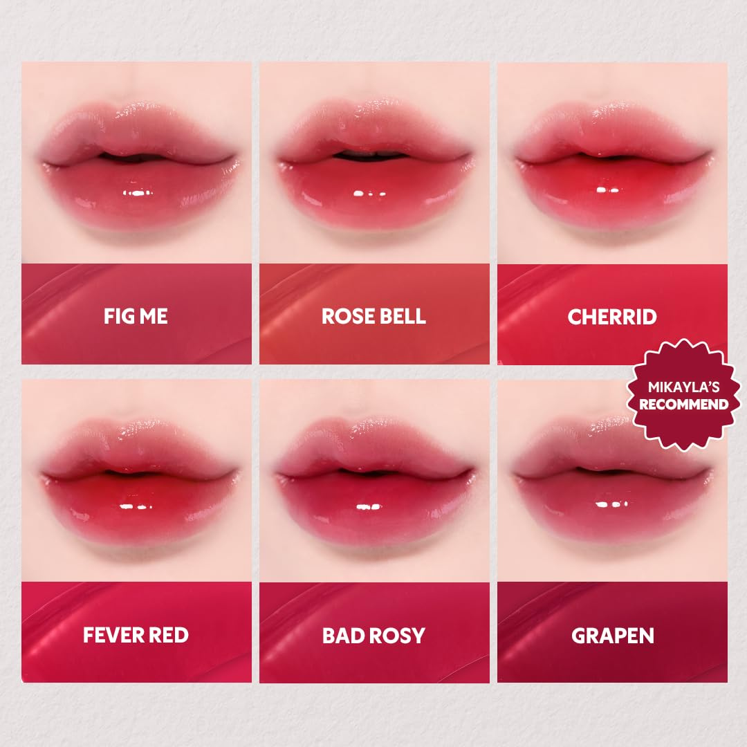 TIRTIR Mini Size Waterism Tinted Lip Gloss #12 Rich Rush, 1.8g – Kiss Ready Lip gloss, 12H Long Lasting Non Sticky Natural Tinted Glow Korean Multiuse Cheek and Lip Tint TIRTIR