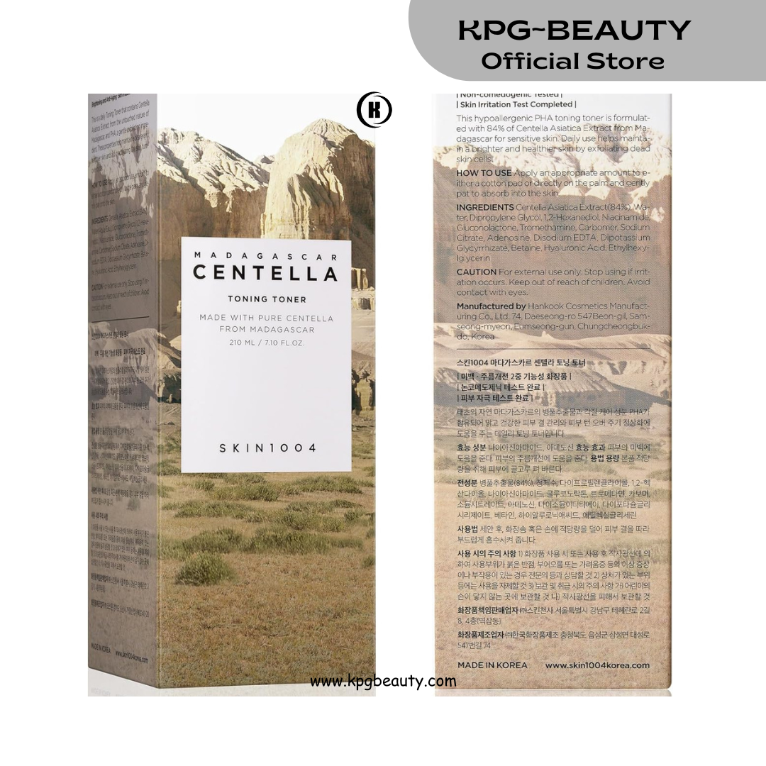 SKIN1004 Madagascar Centella Toning Toner 7.10 fl.oz, 210ml, Daily Skin Care Solution for Sensitive Acne-Prone Skin