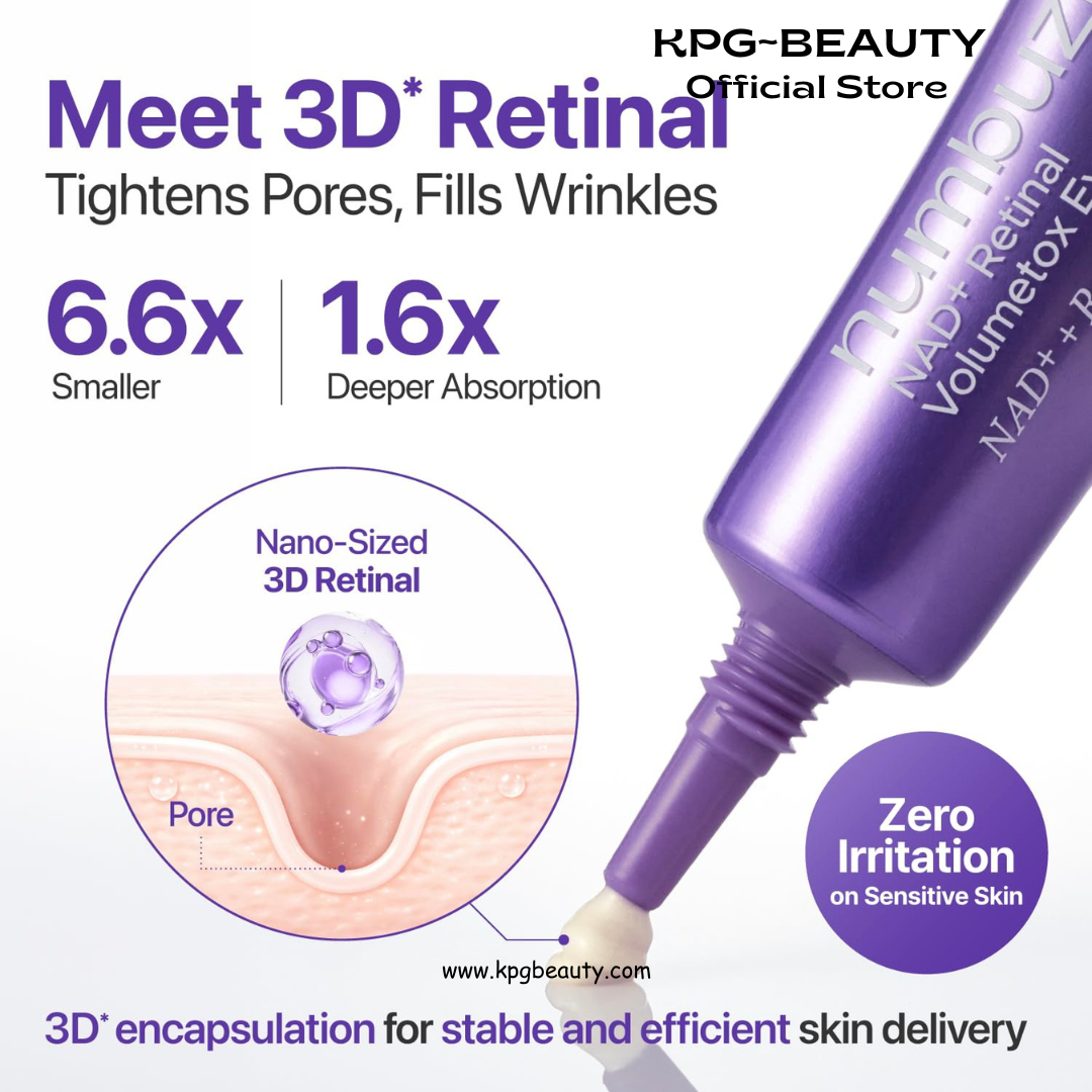 numbuzin No.9 NAD+ Retinal Volumetox Eye Cream, Anti-Aging Treatment for Wrinkles, Fine Lines, Dark Circles & Dark Spots, Gentle Retinal Formula with Peptides & Niacinamide, 0.67 fl. oz. Numbuzin