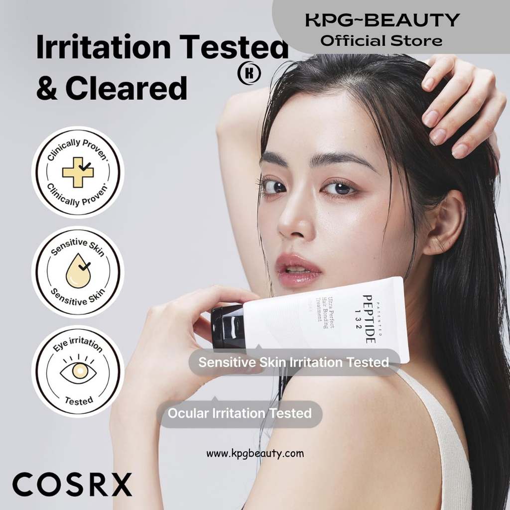 COSRX PEPTIDE 132 Hair Bond Repair Treatment - Deep Conditioner Hair Mask for Damaged, Dry Hair, Repairs Breakage & Split Ends with Collagen & Hyaluronic Acid, For All Hair Types 120 ML KPG BEAUTY