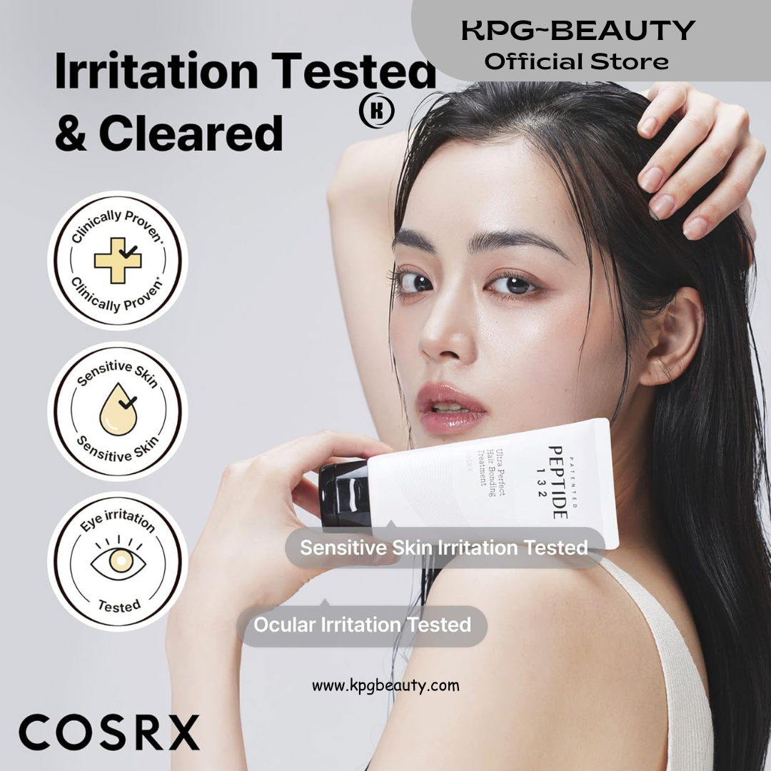 COSRX PEPTIDE 132 Hair Bond Repair Treatment - Deep Conditioner Hair Mask for Damaged, Dry Hair, Repairs Breakage & Split Ends with Collagen & Hyaluronic Acid, For All Hair Types 120 ML KPG BEAUTY